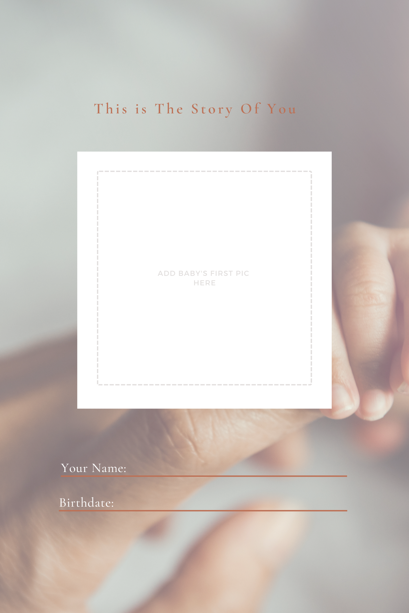 Baby's First Year baby book with video